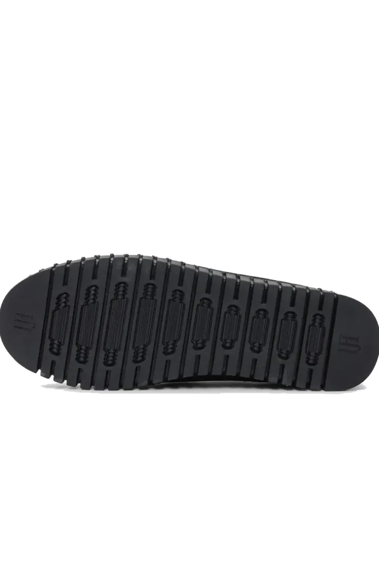 Tulip Flat Black Match Sole Flat By Ilse Jacobsen