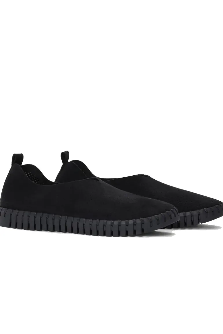Tulip Flat Black Match Sole Flat By Ilse Jacobsen