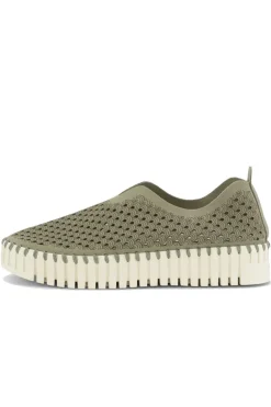 Tulip Plateau Shoe By Ilse Jacosben In Army
