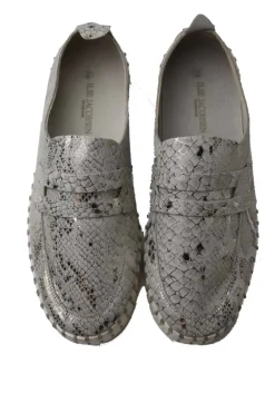 Tulip Platform Loafer By Ilse Jacobsen In Wheat Snakeskin