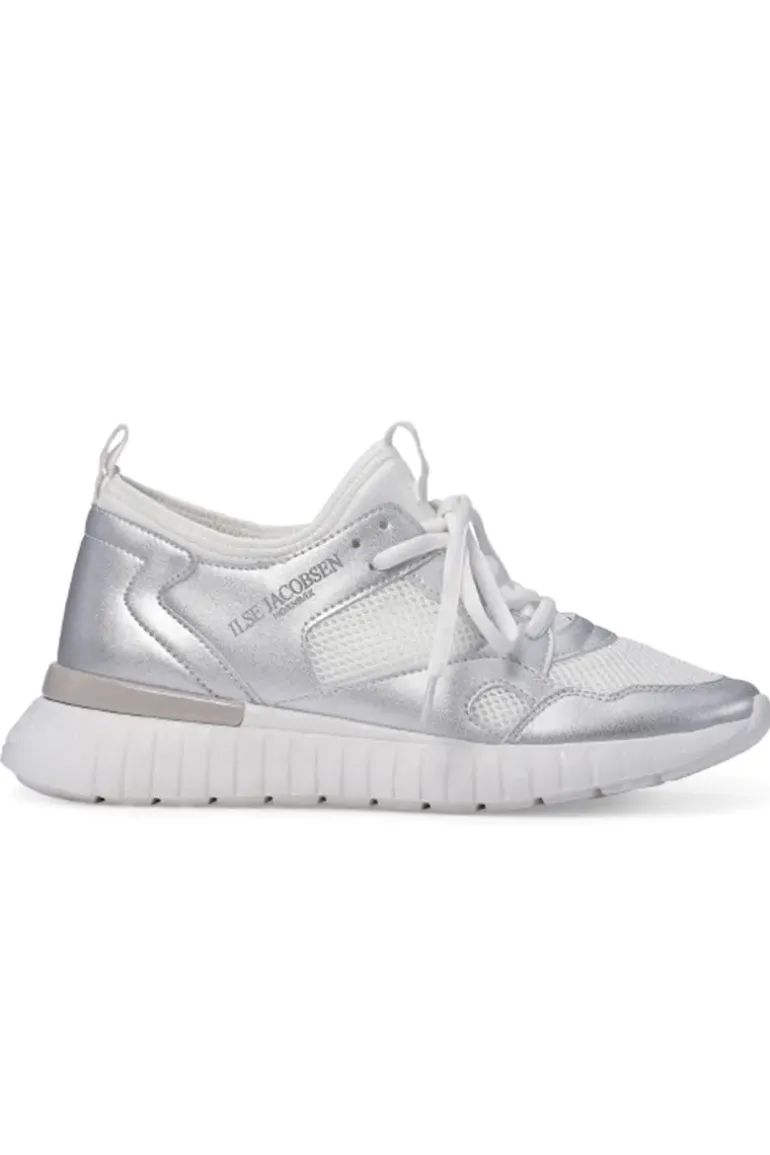 Tulip Sneaker By Ilse Jacobsen In Silver