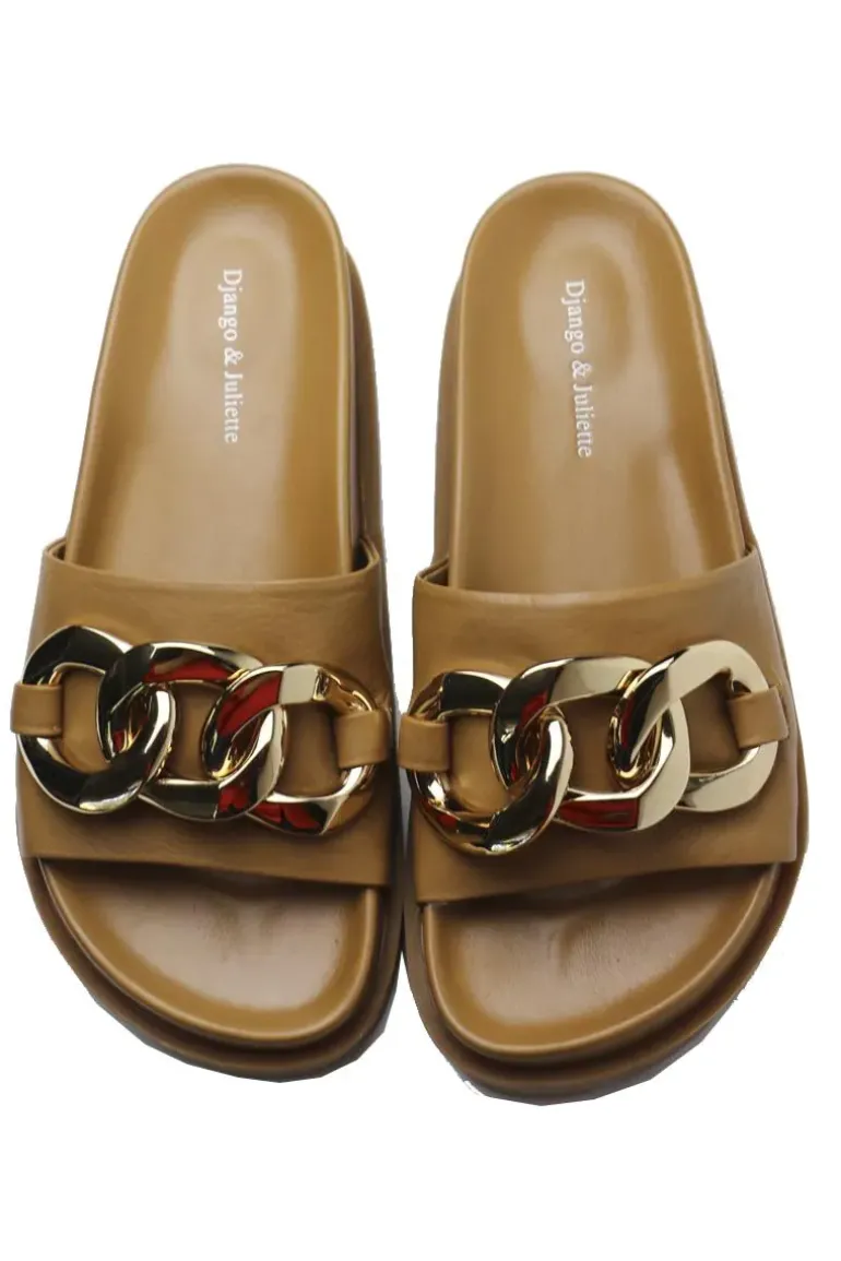 Ubecca Sandal By Django & Juliette In Tan