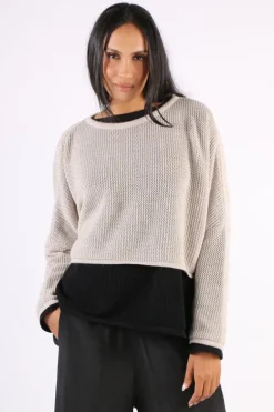 Vale & Ward Jewly Sweater In Wheat