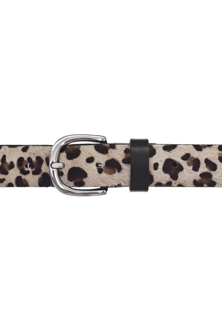 Vanzetti Leopard Belt In Cream