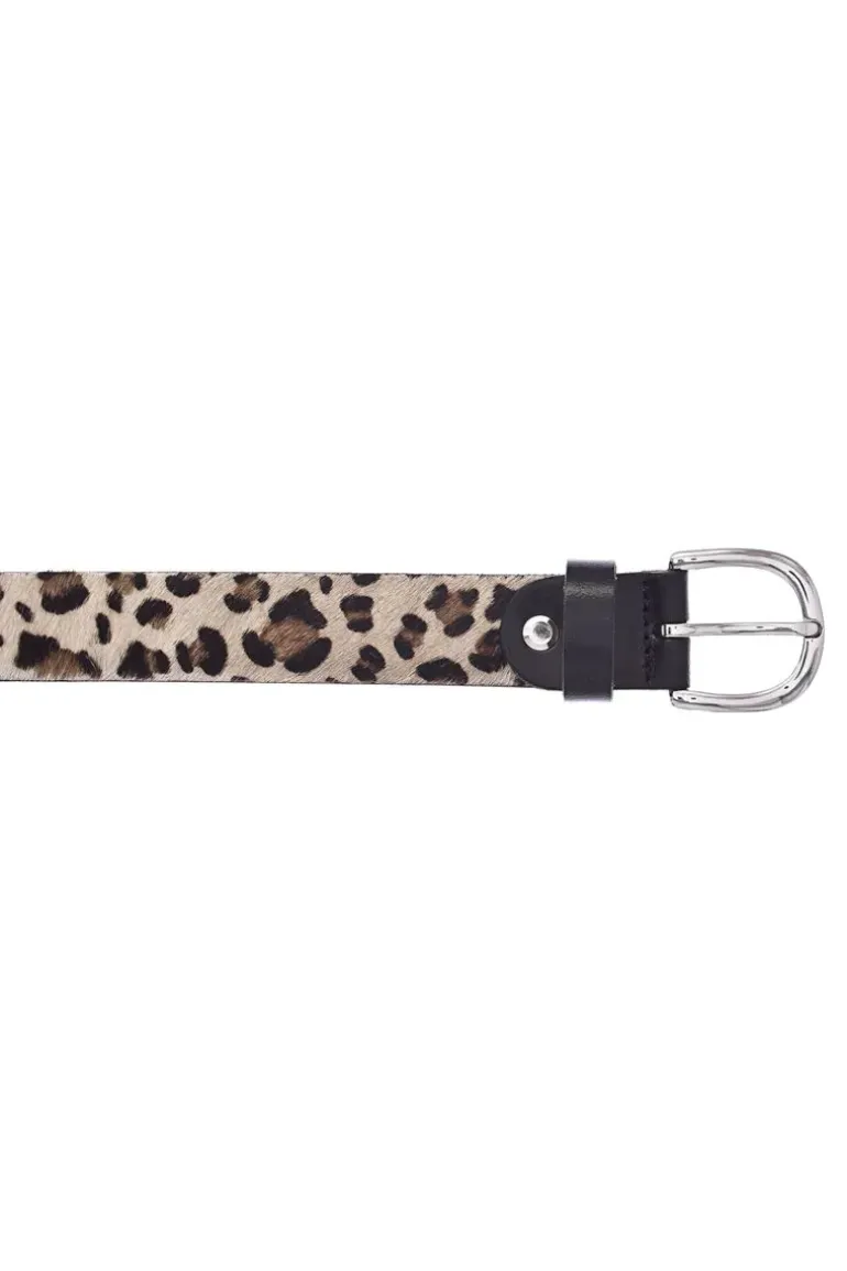 Vanzetti Leopard Belt In Cream