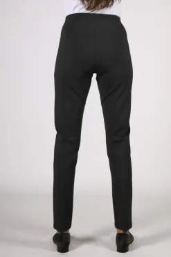 Vassalli Seamed Ponte Pant In Black