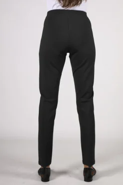Vassalli Seamed Ponte Pant In Black