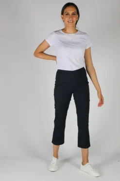 Vassalli Shore Poplin Pull On Pant In Navy