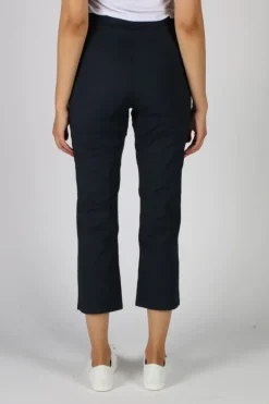 Vassalli Shore Poplin Pull On Pant In Navy