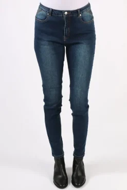Vassalli Skinny Full Length Jean In Denim