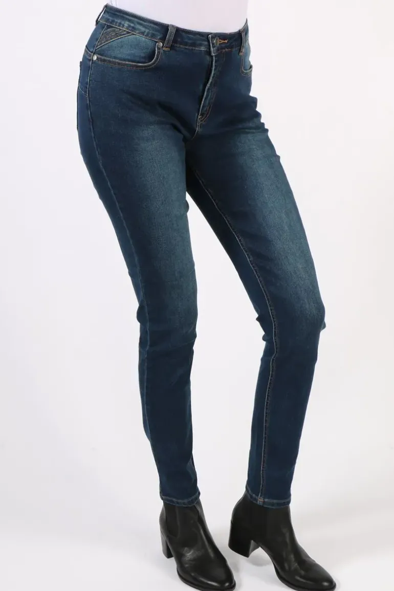 Vassalli Skinny Full Length Jean In Denim