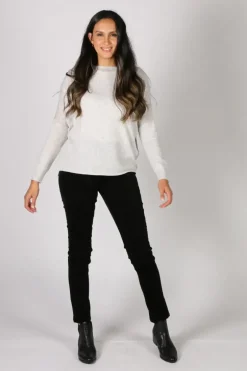 Vassalli Slim Corduroy Pant In Black