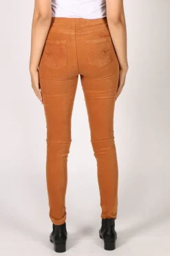 Vassalli Slim Corduroy Pant In Copper