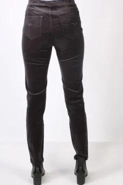 Vassalli Slim Corduroy Pant In Charcoal