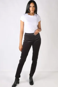 Vassalli Slim Corduroy Pant In Charcoal