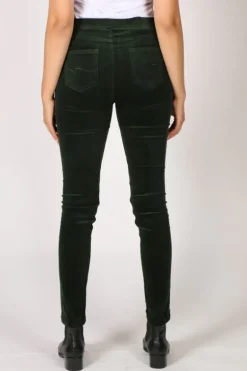Vassalli Slim Corduroy Pant In Forest