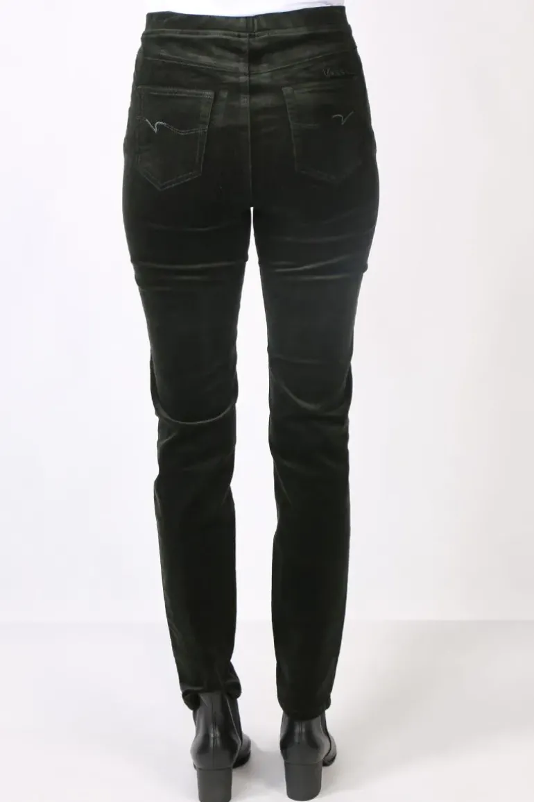 Vassalli Slim Corduroy Pant In Forest