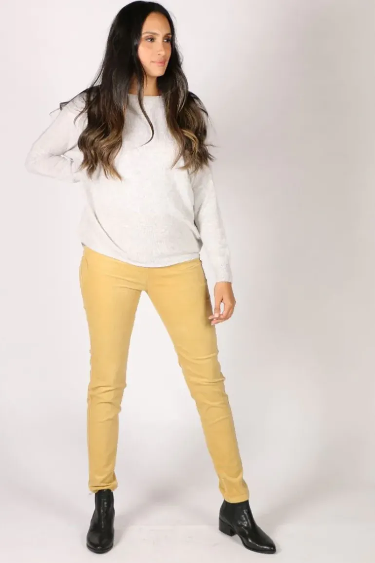 Vassalli Slim Corduroy Pant In Dijon