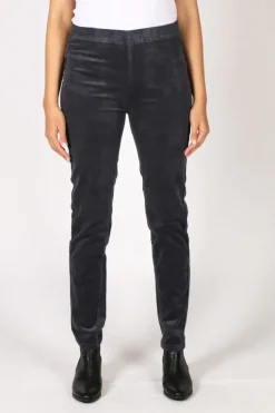 Vassalli Slim Corduroy Pant In Graphite