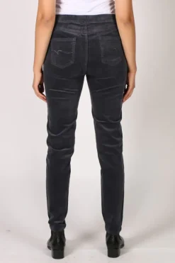 Vassalli Slim Corduroy Pant In Graphite