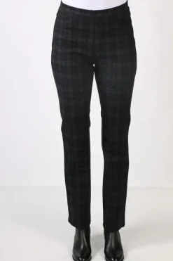 Vassalli Wide Leg Chelsea Pant In Check