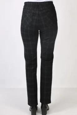 Vassalli Wide Leg Chelsea Pant In Check