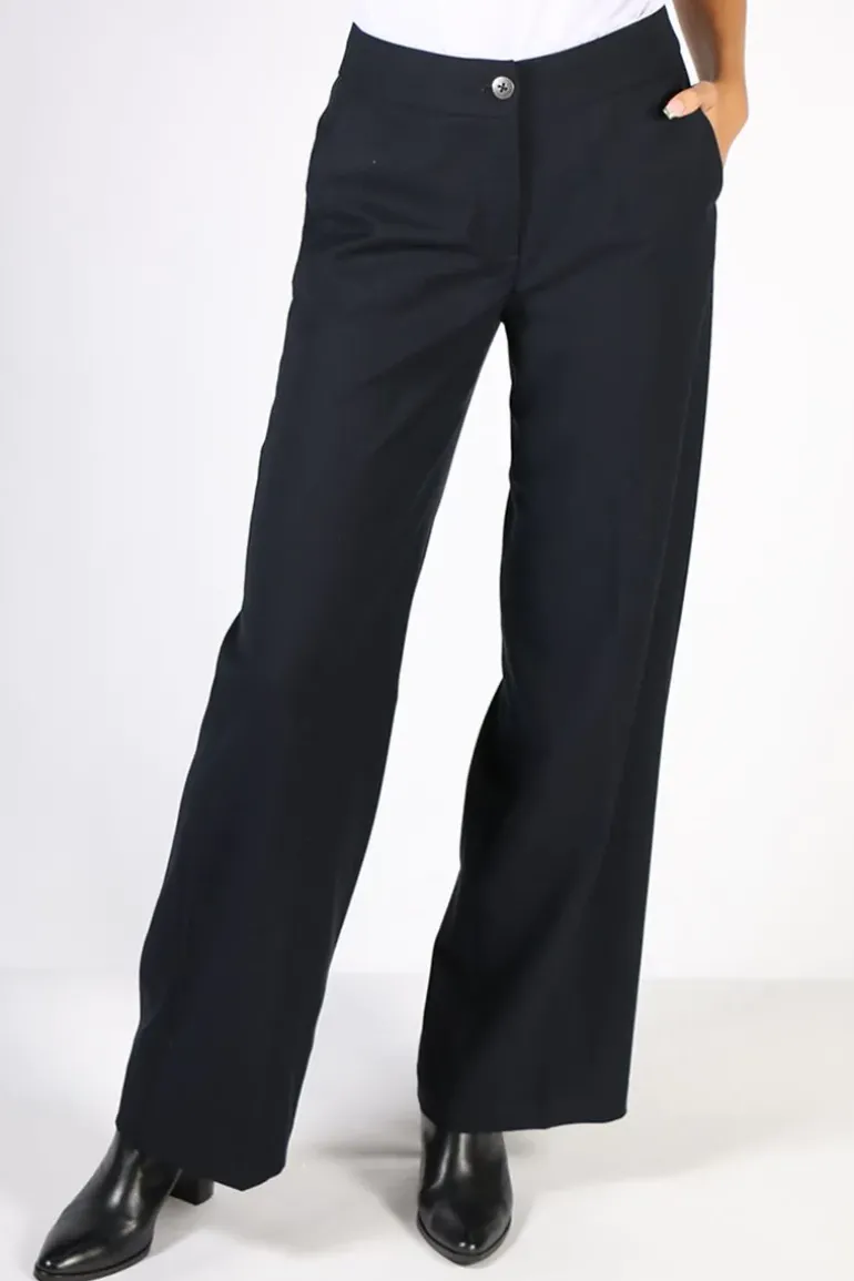 Verge Brooklyn Wide Leg Pant In Ink