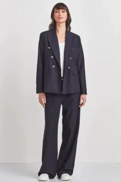 Verge Brooklyn Wide Leg Pant In Ink