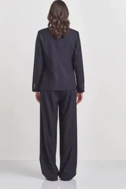Verge Brooklyn Wide Leg Pant In Ink