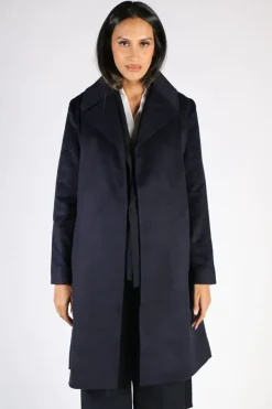 Verge Foxtail Coat In Ink