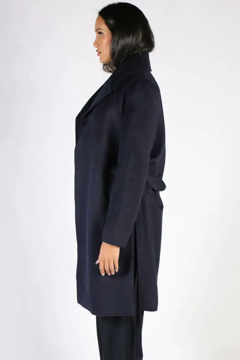 Verge Foxtail Coat In Ink