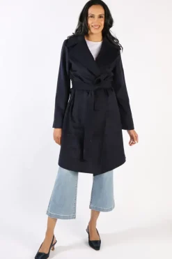 Verge Foxtail Coat In Ink