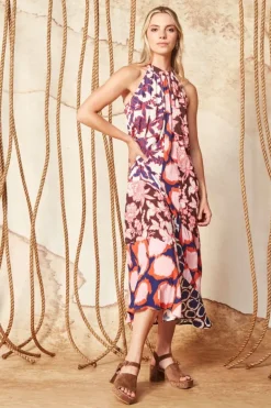 Verge Montella Midi Dress In Print