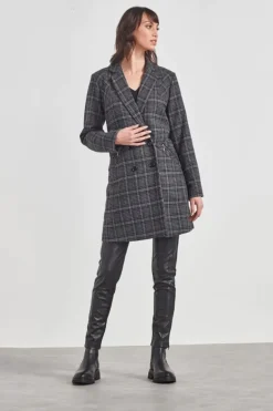 Verge Terrace Coat In Check