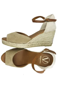 Viguera Esparto Jute Wedge In Beige