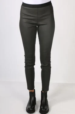 Waxed Stretch Perugia Pant By Lounge In Olive