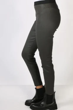 Waxed Stretch Perugia Pant By Lounge In Olive