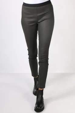 Waxed Stretch Perugia Pant By Lounge In Olive