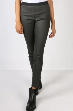 Waxed Stretch Perugia Pant By Lounge In Olive