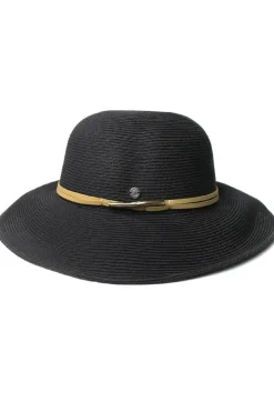 Wide Brim Hat By Cherry Red In Black