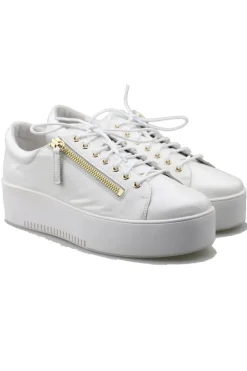 Wolfie Sneaker By Django & Juliette In White / Gold