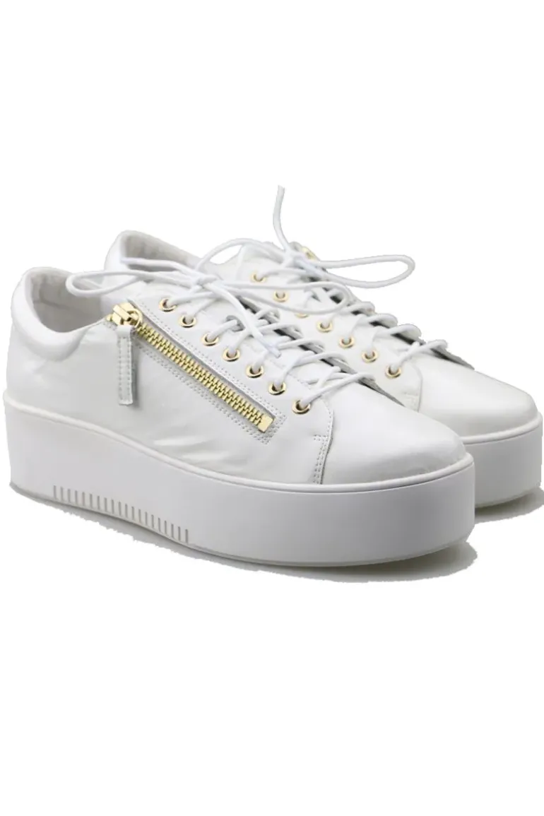 Wolfie Sneaker By Django & Juliette In White / Gold