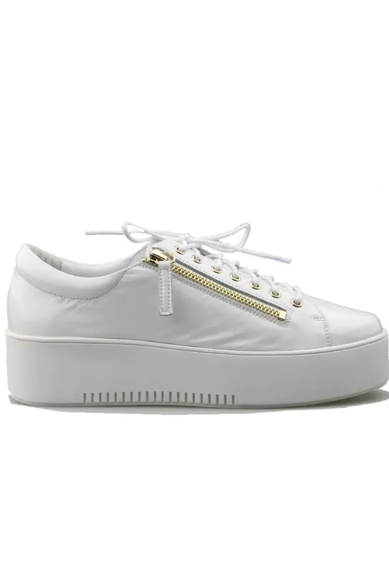 Wolfie Sneaker By Django & Juliette In White / Gold