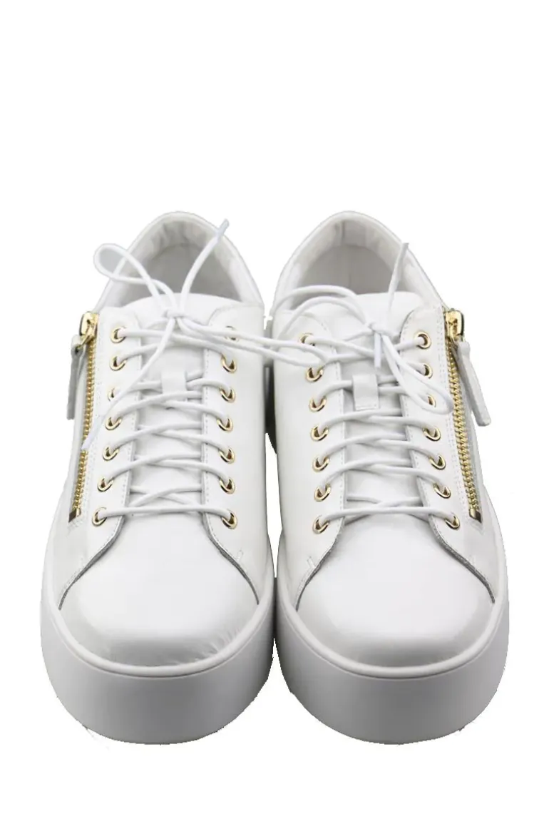 Wolfie Sneaker By Django & Juliette In White / Gold