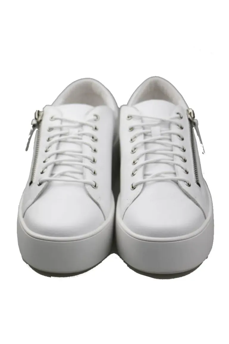 Wolfie Sneaker By Django & Juliette In White / Silver