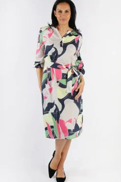 Yarra Trail Abstract Print Dress