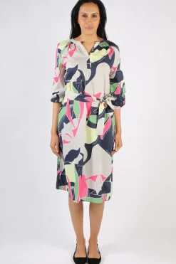 Yarra Trail Abstract Print Dress