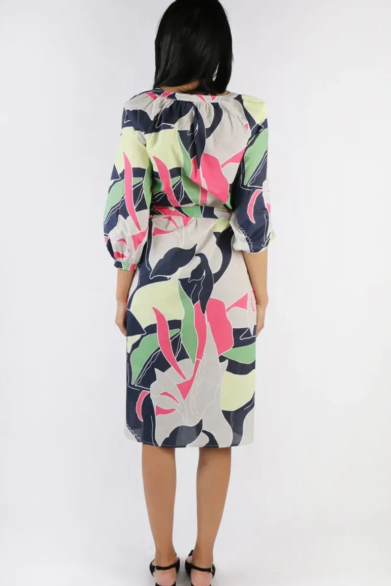 Yarra Trail Abstract Print Dress