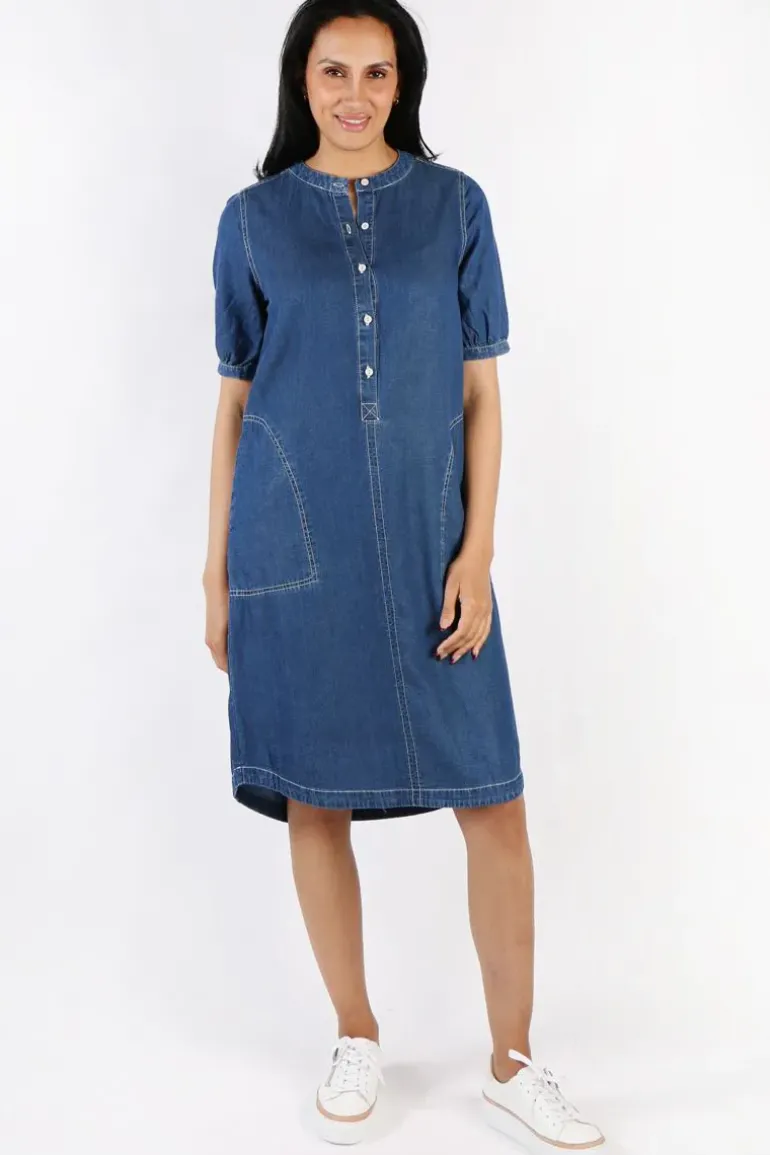Yarra Trail Maya Dress In Denim