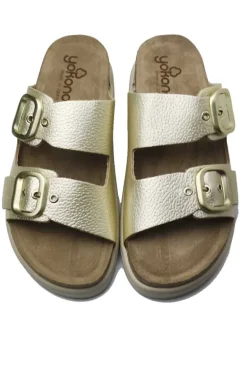 Yokono Tunez Sandal In Platinum